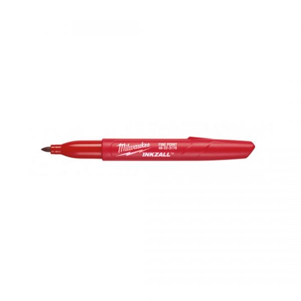 Milwaukee 4932459094 pennarello indelebile punta extra fine – rosso