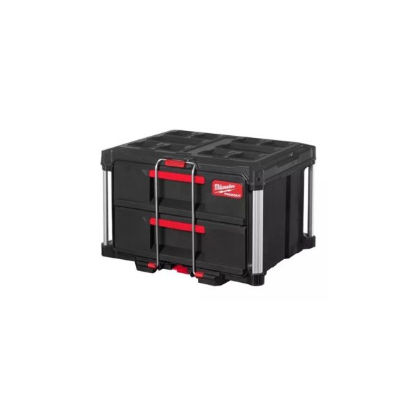 Milwaukee 49324712129 Packout cassetteria portautensili con 2 cassetti 560 x 410 x 360 mm