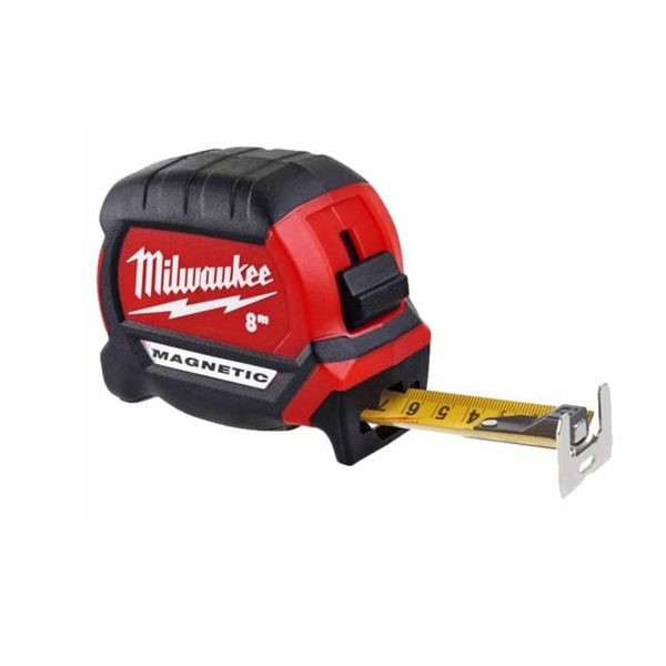 Milwaukee 4932471627 Flessometro Stud Metric 8M con nastro da 25MM