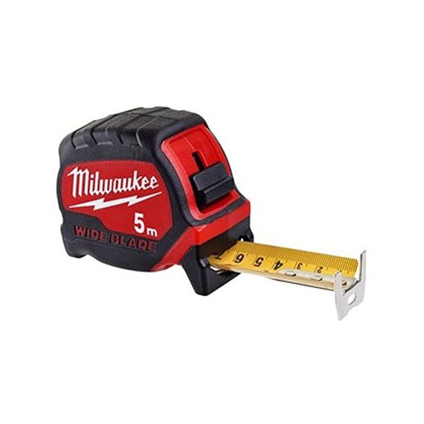 Milwaukee 4932471815 Flessometro Wide Blade Metric 5M con nastro da 25MM