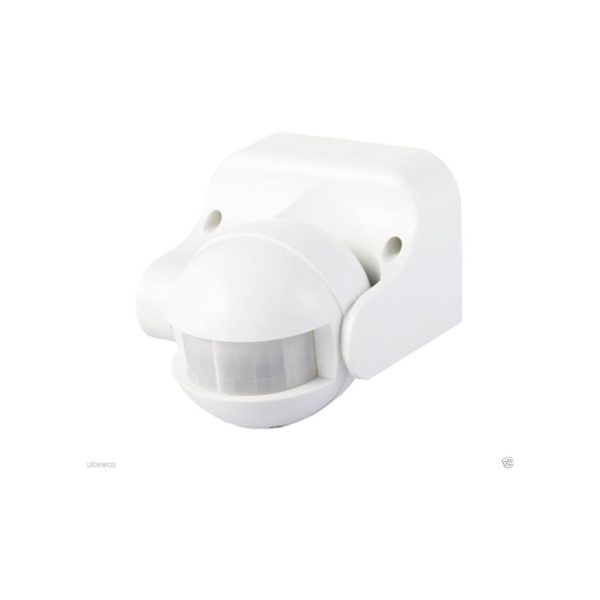 Sensore di presenza Movimento, Interruttore Crepuscolare e Timer IP44 Bianco