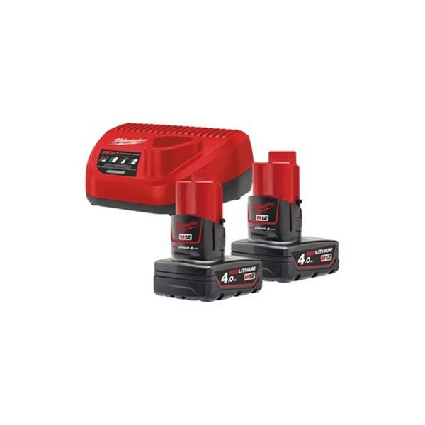 Milwaukee 4933451903 M12 HNRG-602 Energy Kit 12V Batteria 6.0H