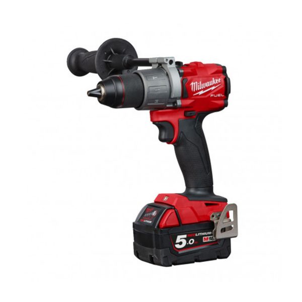 Milwaukee M18FPP2T2-502X Kit Trapano con Percussione M18FPD2 + Avvitatore ad impulsi 1/2″ M18FIW2F12 + 2 Batterie 18V 5,0 AH + Caricabatterie rapido