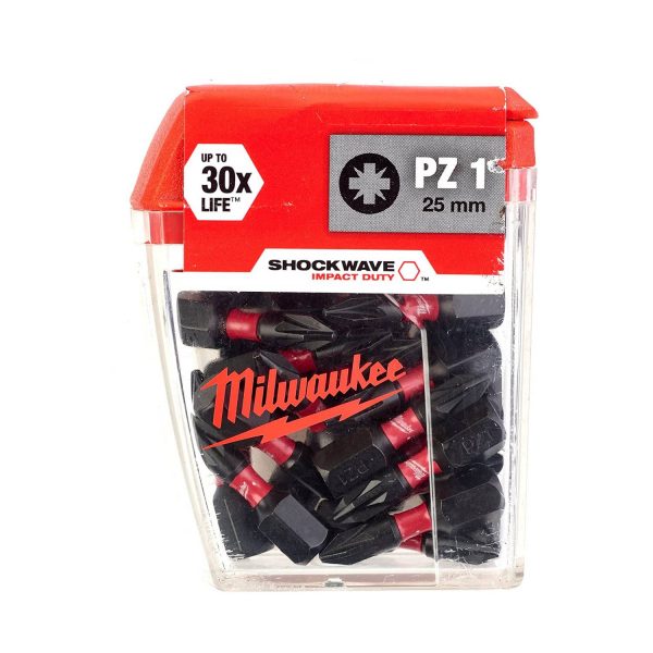 Milwaukee 4932430861 Set Inserti Shockwave PZ 1 mm 25 pz 25