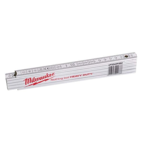 Milwaukee 4932459302 Doppio metro pieghevole in legno MT 2