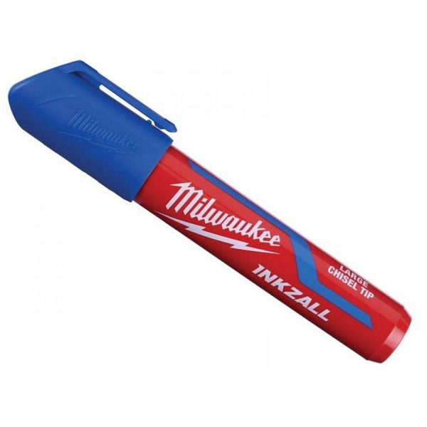 Milwaukee 4932471557 Pennarello Indelebile punta larga L – Blu